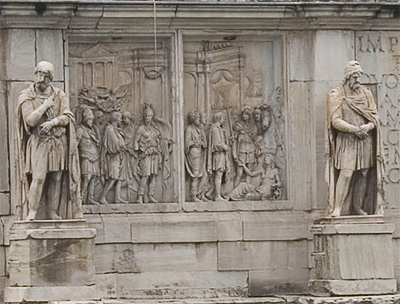 Арка Константина, фрагмент