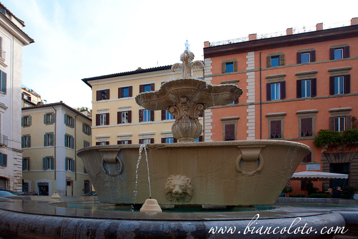 Фонтан перед палаццо Фарнезе.