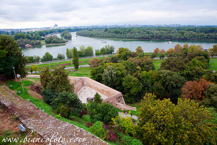 Там, где река Сава сливается с Дунаем.