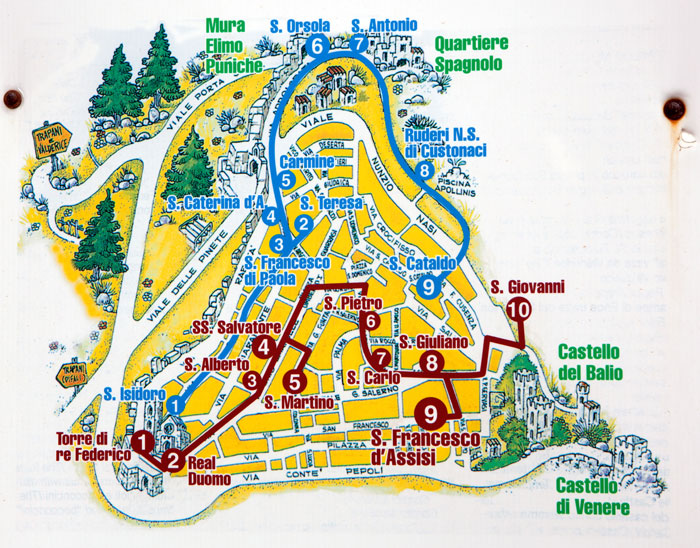 Карта Эриче