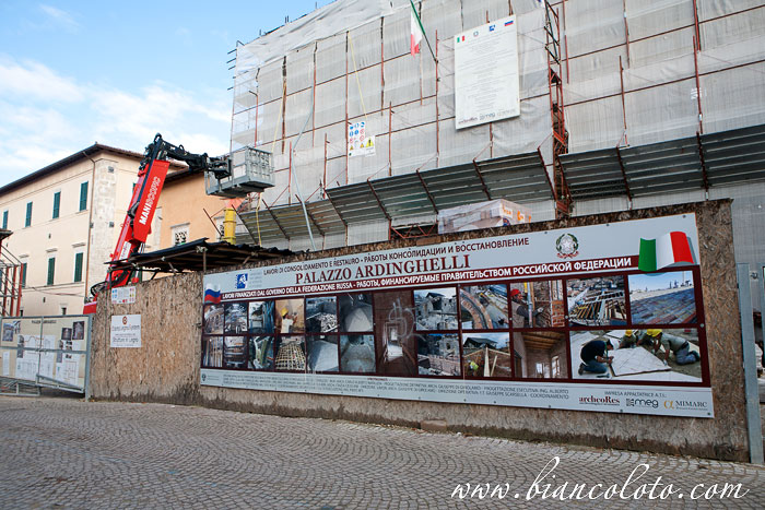 Восстановление дворца Ардингелли. Абруццо. Аквила
