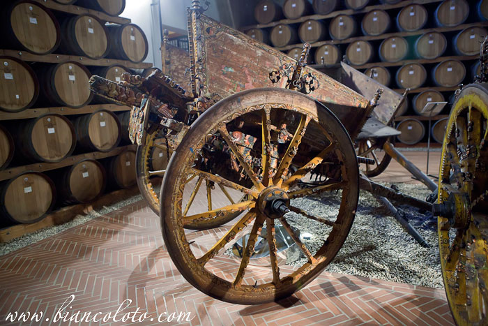 Старинные телеги в музее Pellegrino 