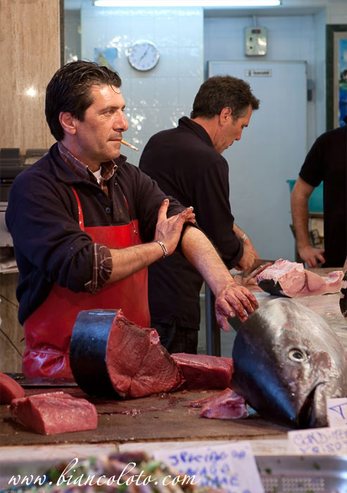 Продавец рыбы.  Палермо