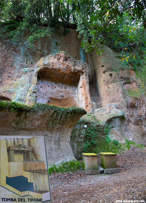 Некрополь этрусков, гробница Тайфуна