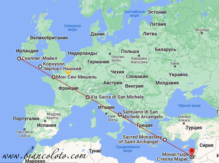 7 святынь, соединенных загадочной прямой линией. Совпадение? 